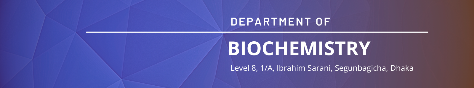 Department of Biochemistry