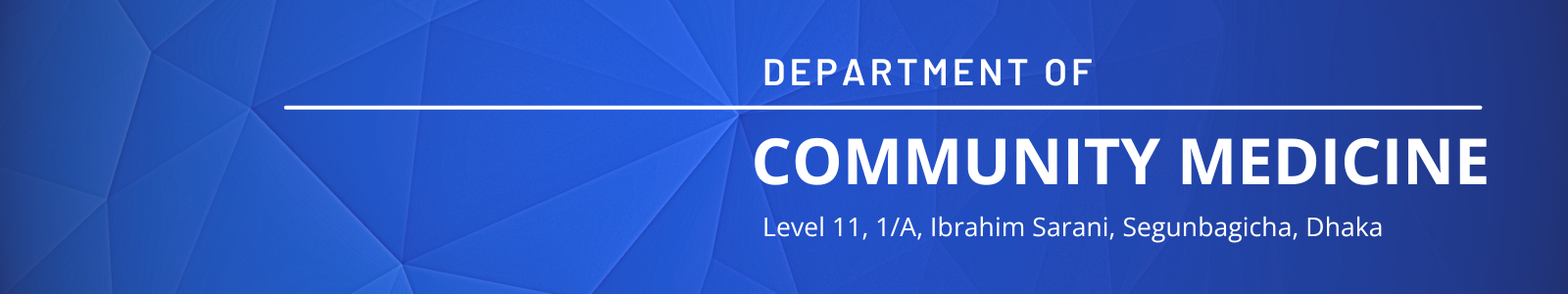 Department of Community Medicine