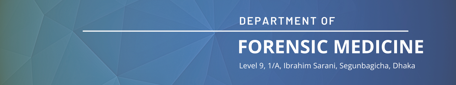 Department of Forensic Medicine