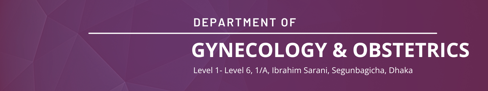 Department of Gynecology & Obstetrics