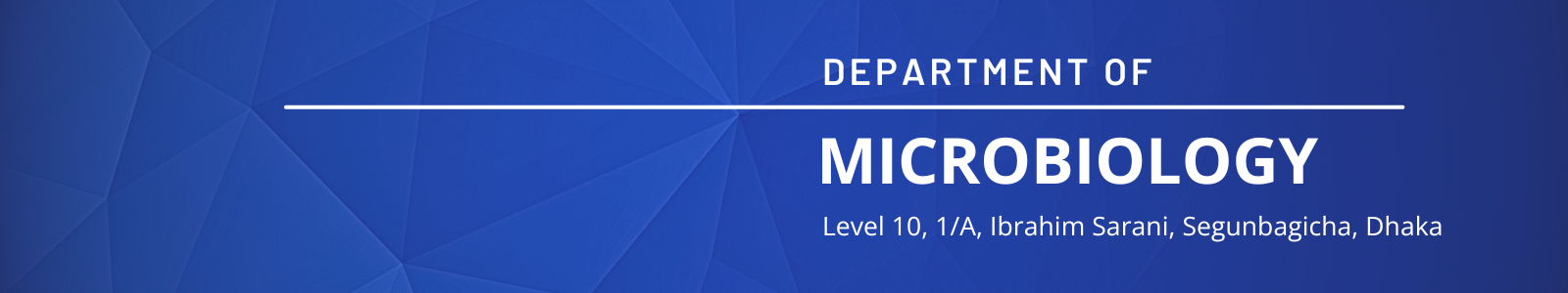 Department of Microbiology